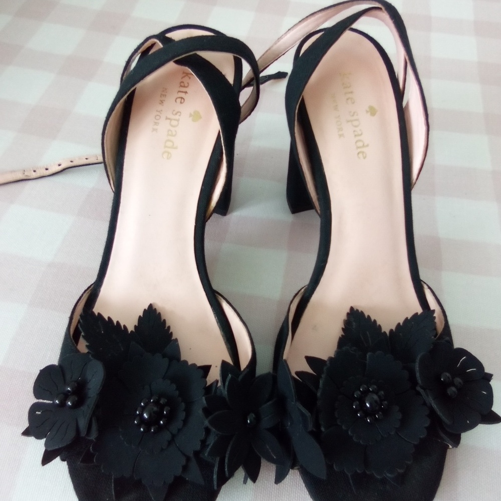 Kate spade black sandals